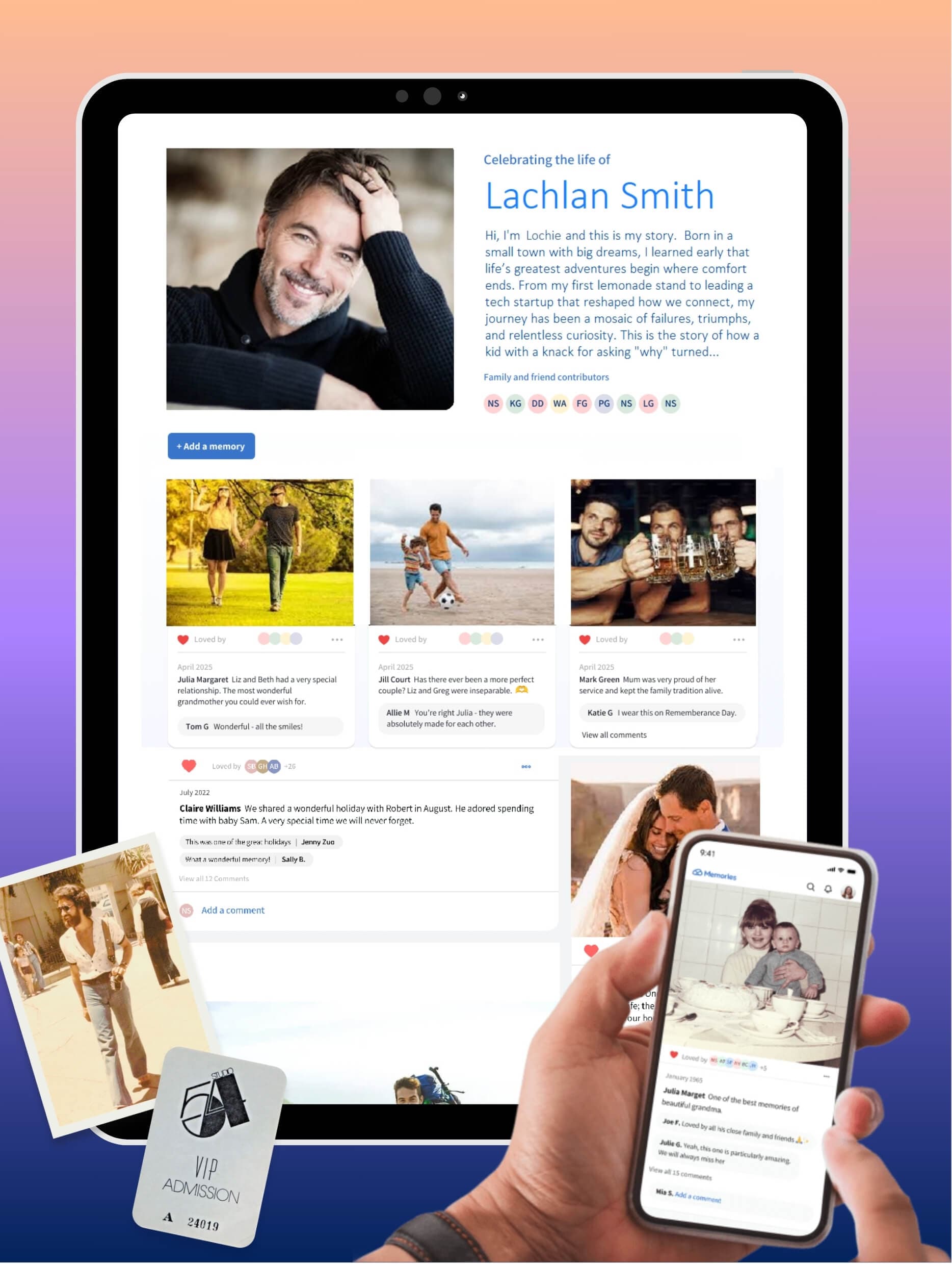Memories platform features