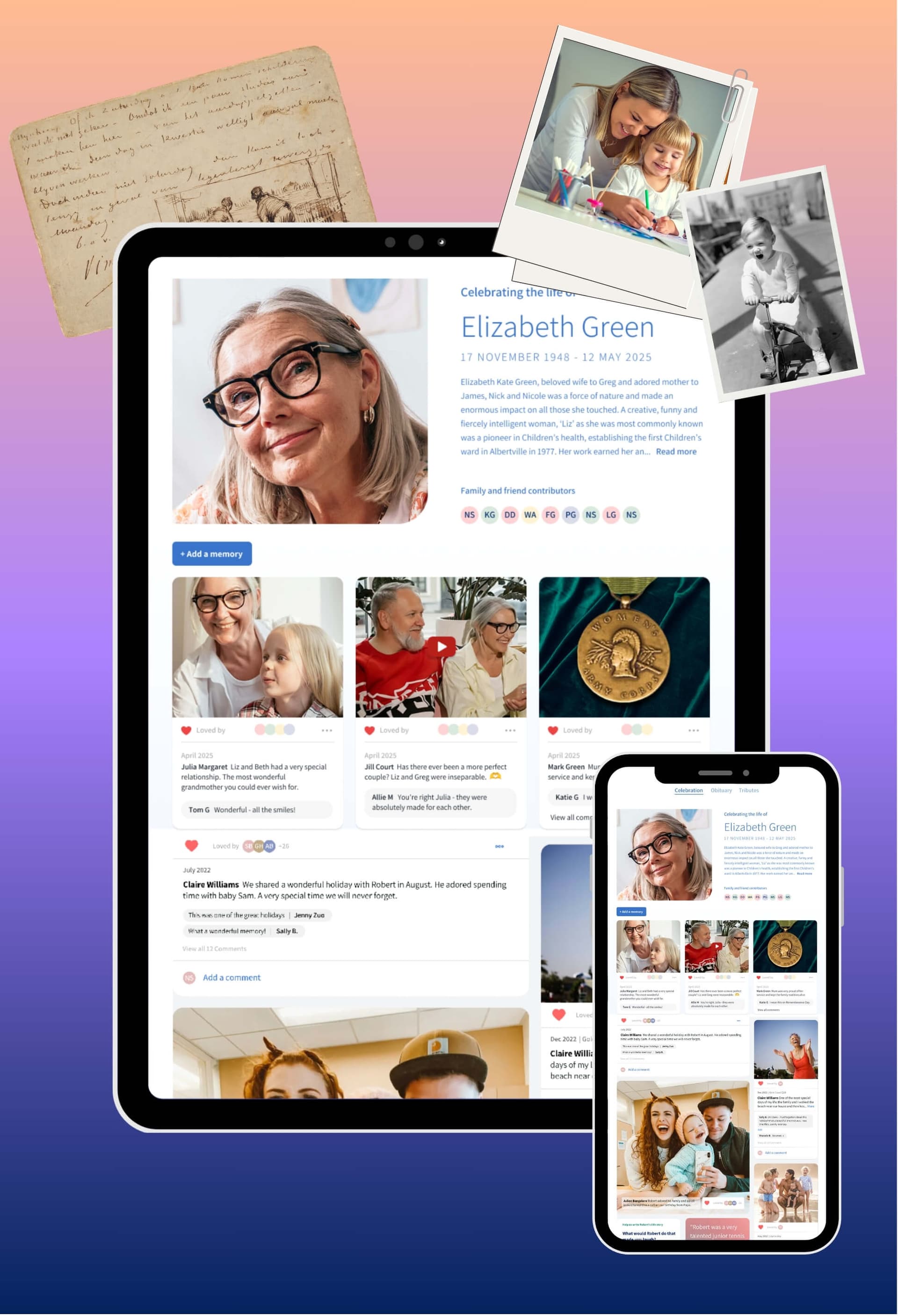 Memories platform features
