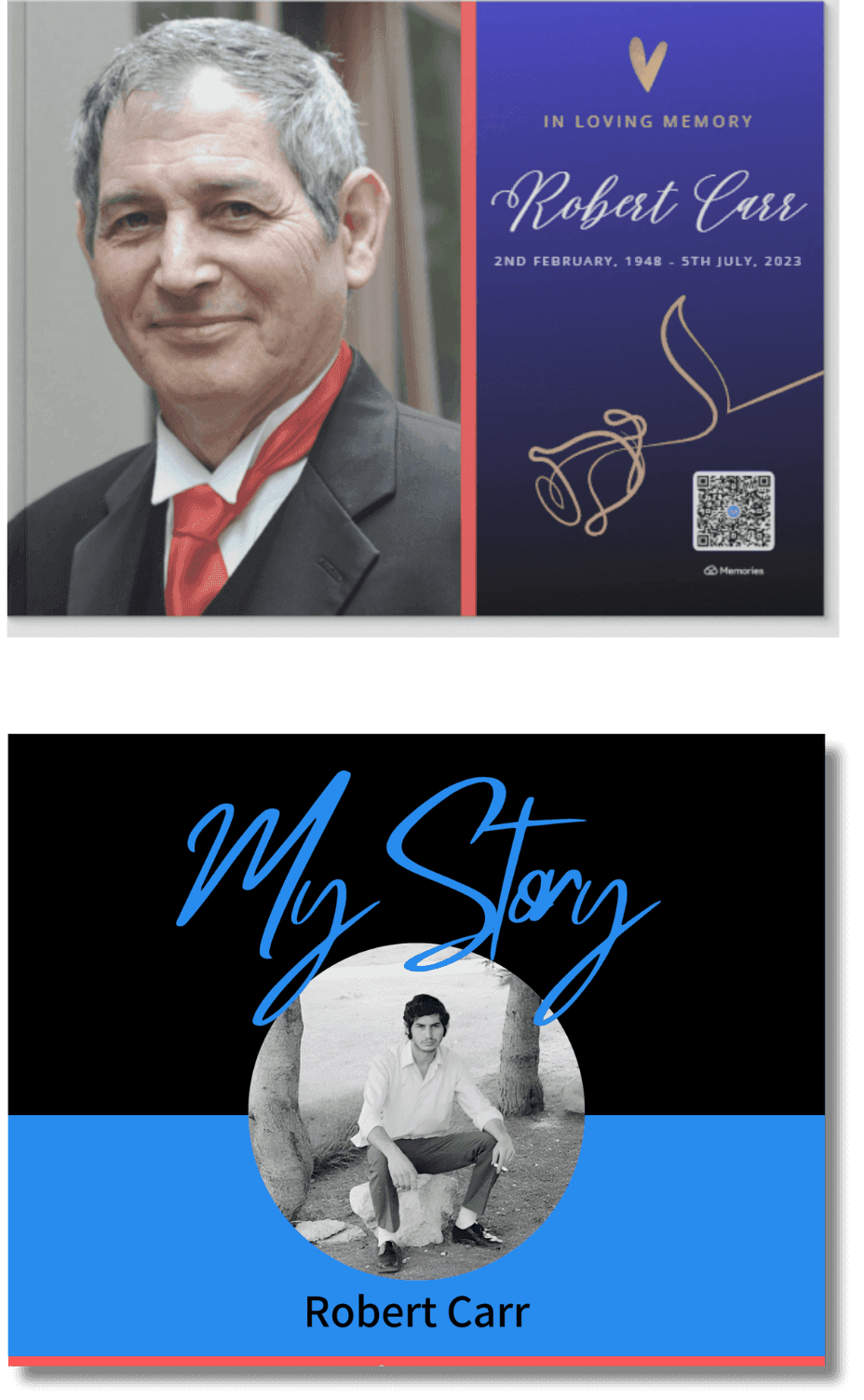 Step 1 - Choose design template for memory book
